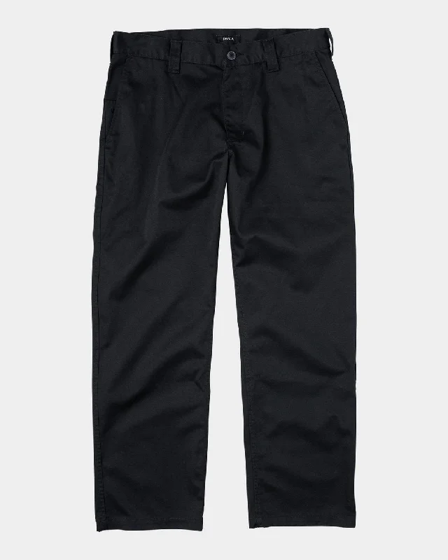 Custom Pants for Office Wear-Americana Relaxed Fit Chino Pants - RVCA Black