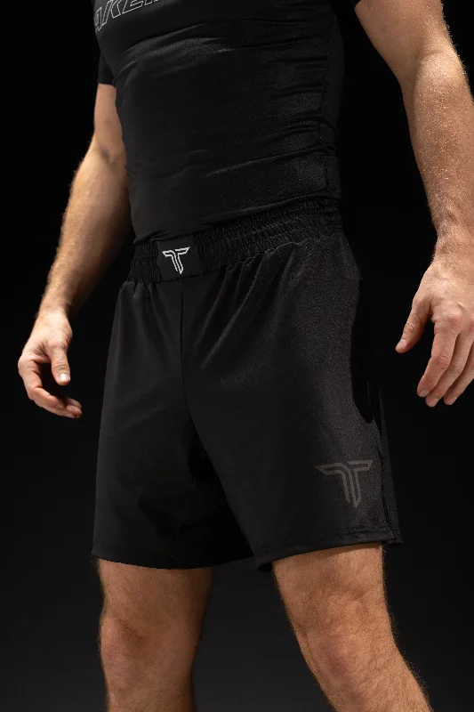 Personalized Shorts for Teams-Blackout Essential Fight Shorts (5"&7“ Inseam)