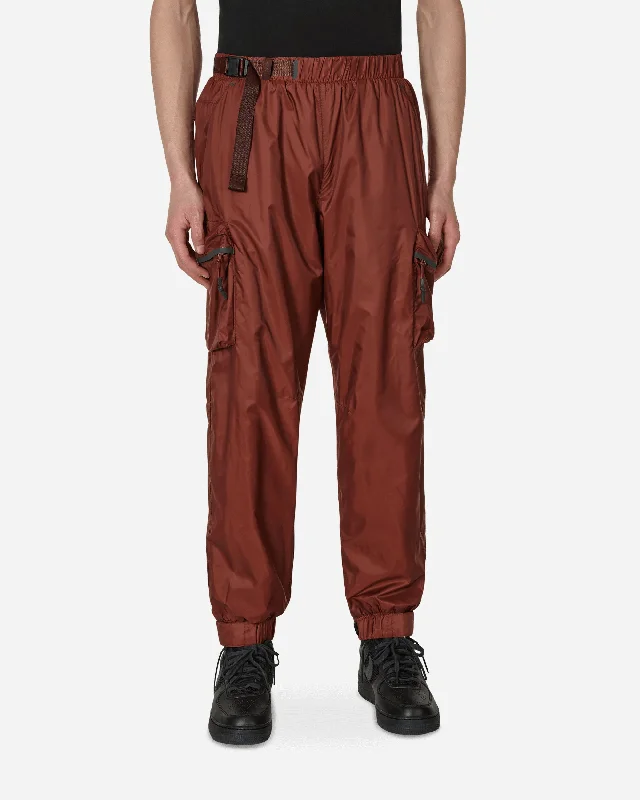 Custom Pants with Windproof Fabric-Repel Tech Pack Lined Woven Pants Brown