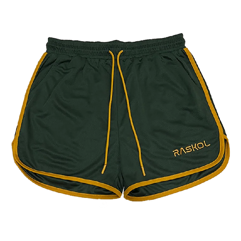 Cargo Shorts for Casual Wear-RASKOL Retro Hunter Green Classic Shorts (LIMITED EDITION)