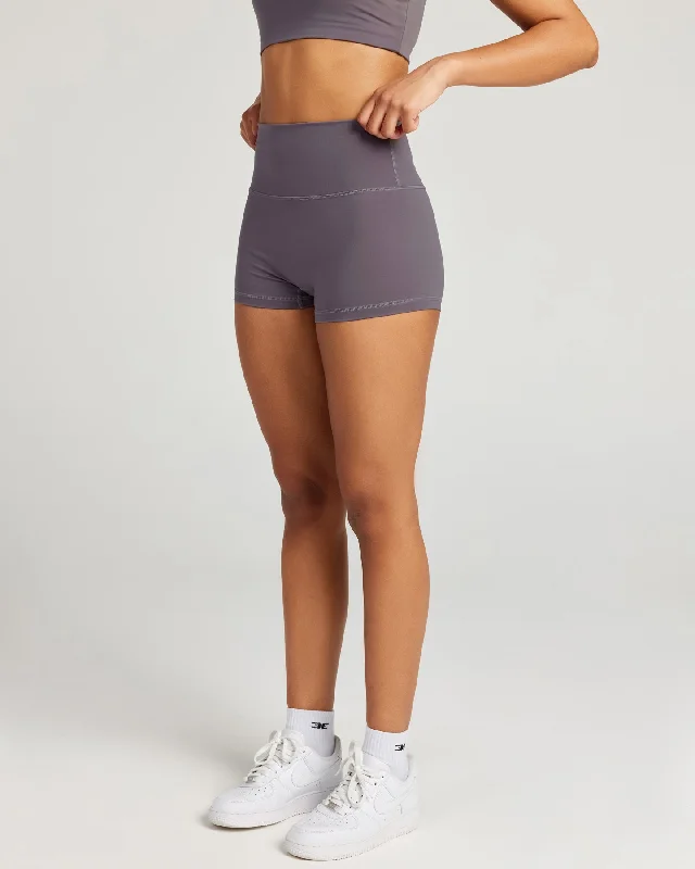 High-Waisted Shorts for Casual Wear-Aura SF Micro Shorts - Haze