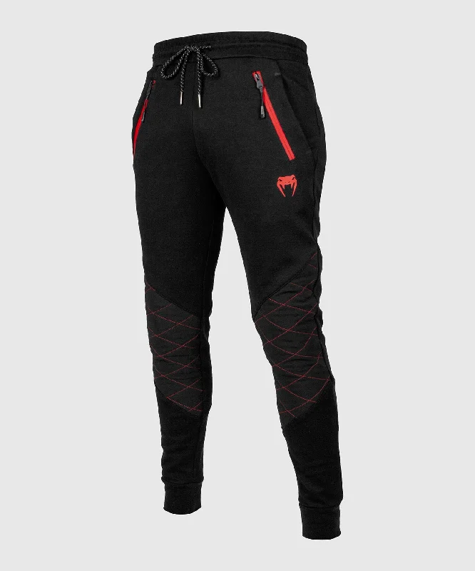 Custom Pants with Geometric Patterns-Venum Laser 2.0 Joggers - Black/Red