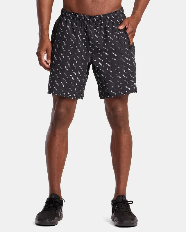 Shorts for Easy Style and Comfort-Yogger Stretch 17" Athletic Shorts - RVCA Monogram