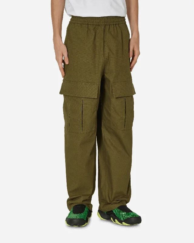 Custom Pants for Soccer-Cargo Trousers Olive Green