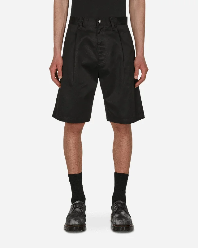 Custom Team Shorts-One Point Wide Fit Chino Shorts Black