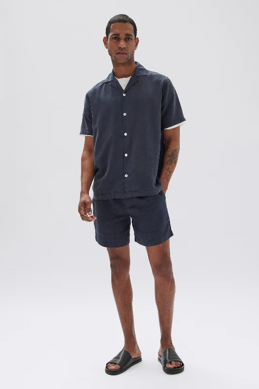 Shorts for Heavy Workouts-Tide Linen Shorts