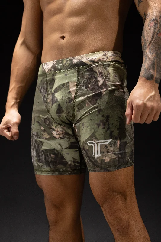 Comfort Fit Shorts for Men-Hunter Camo Compression Shorts