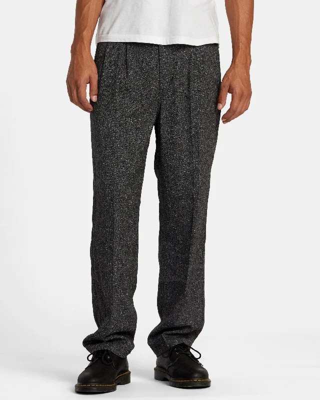 Custom Pants for Business Casual-Chefs Kiss Relaxed Fit Pants - Charcoal Heather