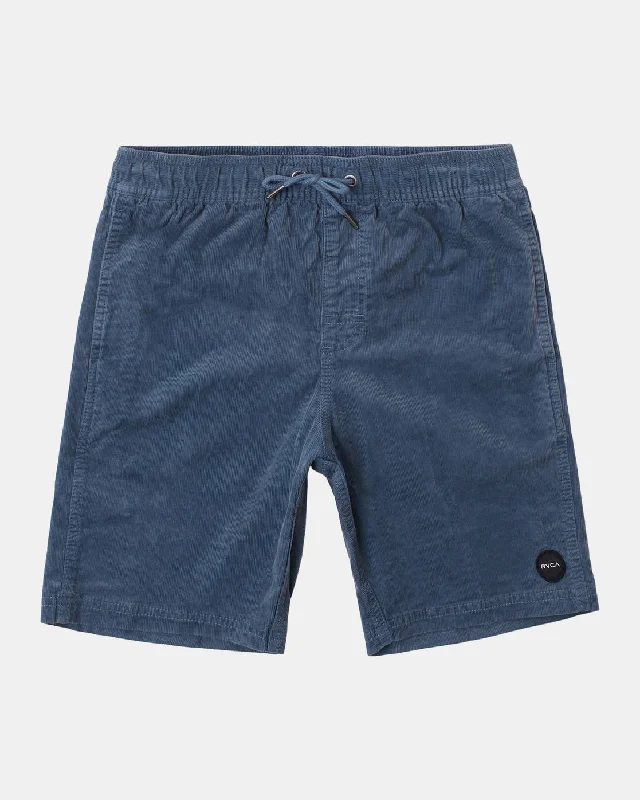 Shorts for CrossFit-Boys Escape 16" Corduroy Shorts - Light Duck Blue