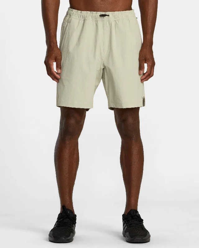 Running Shorts with Moisture-Wicking Fabric-Spectrum Tech Short Utility Shorts - Chalk