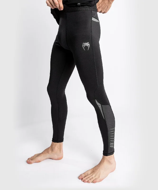 Custom High-Waisted Pants-Venum Tempest 2.0 Compression Tights – Black/Grey