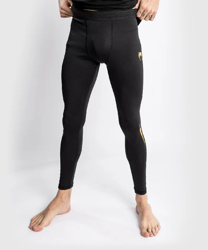 Custom Pants for Sports Teams-Venum Tempest 2.0 Compression Tights – Black/Gold