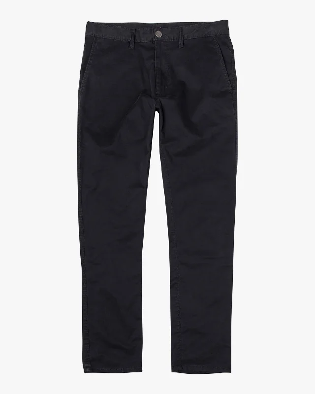 Custom Running Pants-Dagger Slim Fit Chino Pants - RVCA Black