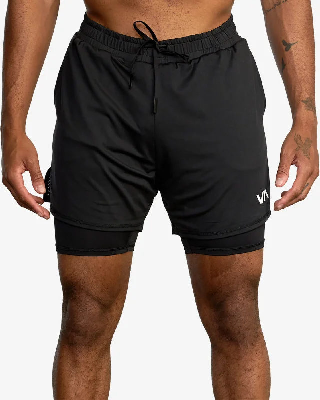 Comfortable Stretch Shorts for Women-Sport Vent 16" Training Shorts - Black