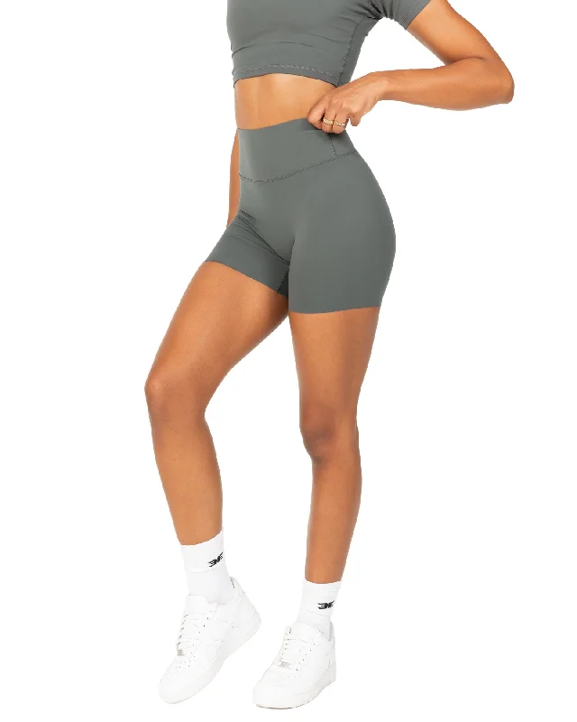 Shorts for Running and Jogging-Aura Bonded Shorts - Cloud Grey