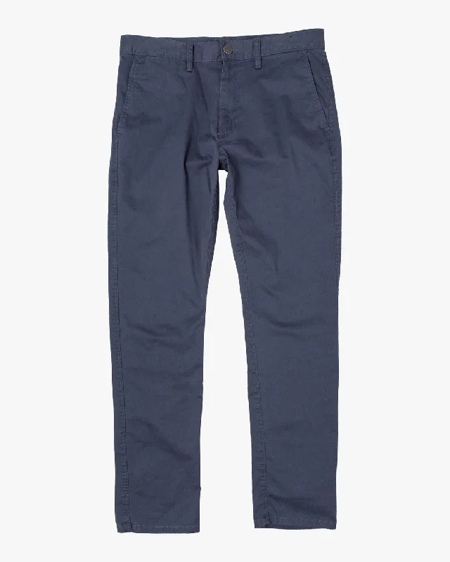 Custom Pants with Names-Dagger Slim Fit Chino Pants - Moody Blue