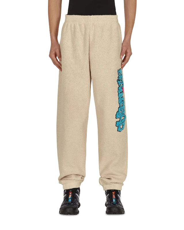 Custom Pants with Custom Artwork-Slime Reverse Fleece Sweatpants Beige