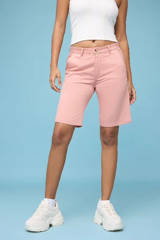 Custom Shorts for Beach Sports-Women's Peach Summer Shorts