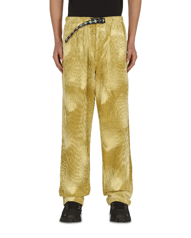 Custom Pants for Family Reunions-Bleached Cord Climber Pants Yellow