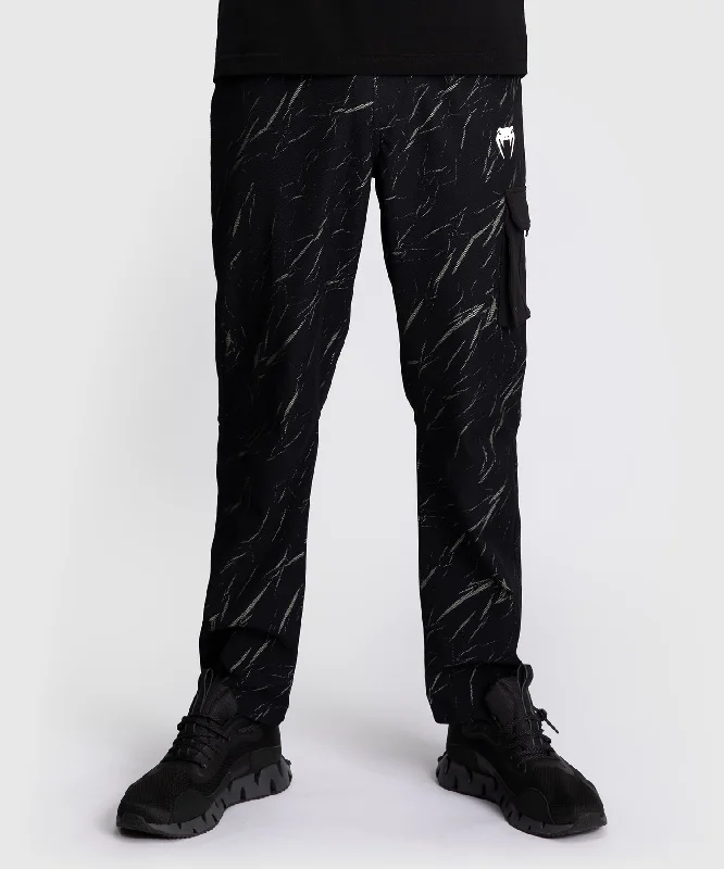 Custom Chino Pants-Venum Trooper Men's Tracksuit Pants - Black/Stone Sand