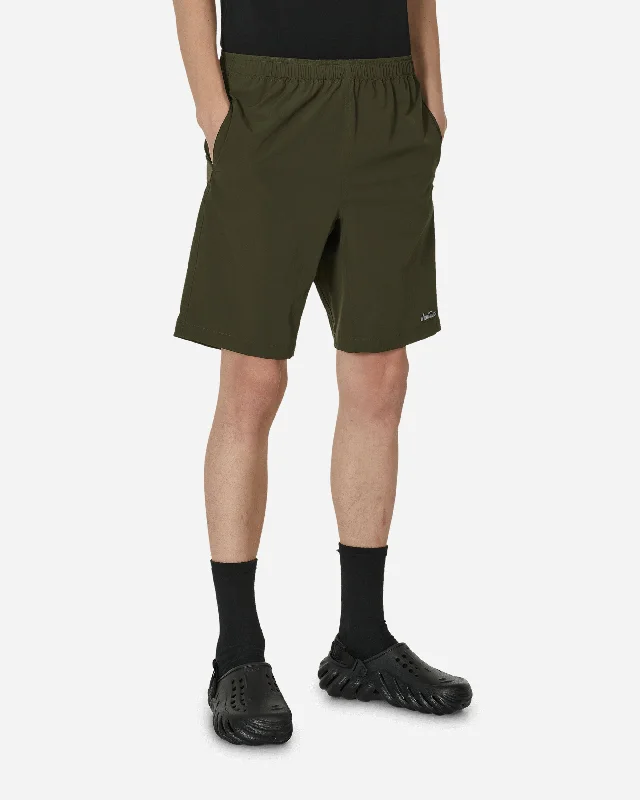 Running Shorts with Moisture-Wicking Fabric-Base Shorts Olive