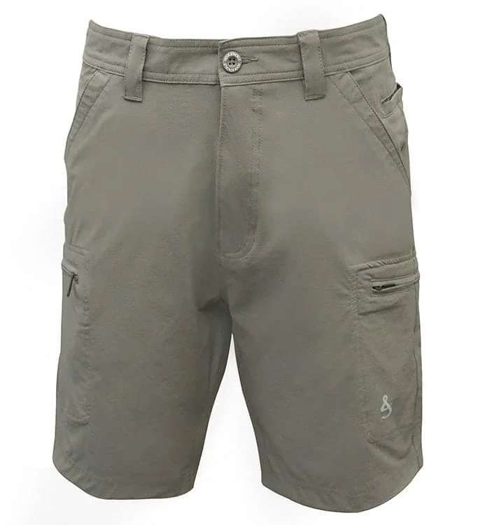 Custom Shorts for Runners and Joggers-Men's Ripstop Driftwood 4-Way Stretch Fishing Short