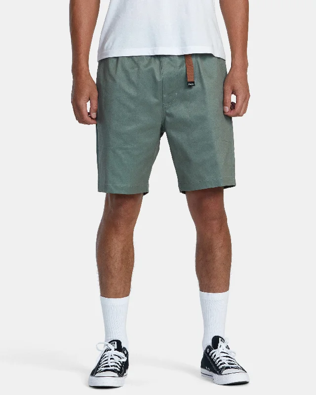 Shorts with Logo for Teams-Civic Hybrid 18" Boardshorts - Olivine