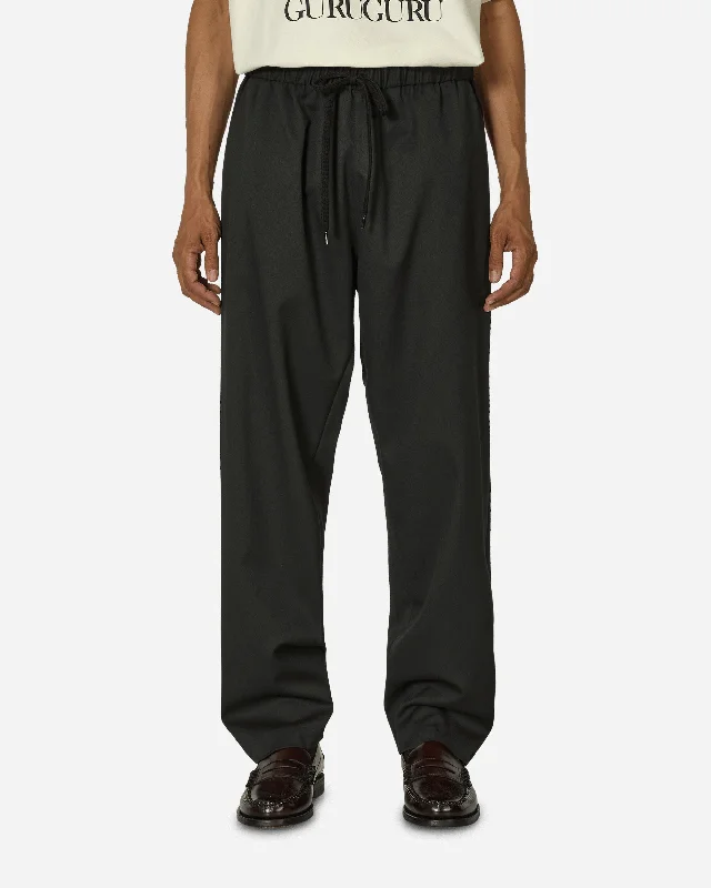 Custom Pants for Heavy Duty Wear-Drawstring Tailored Trousers Black