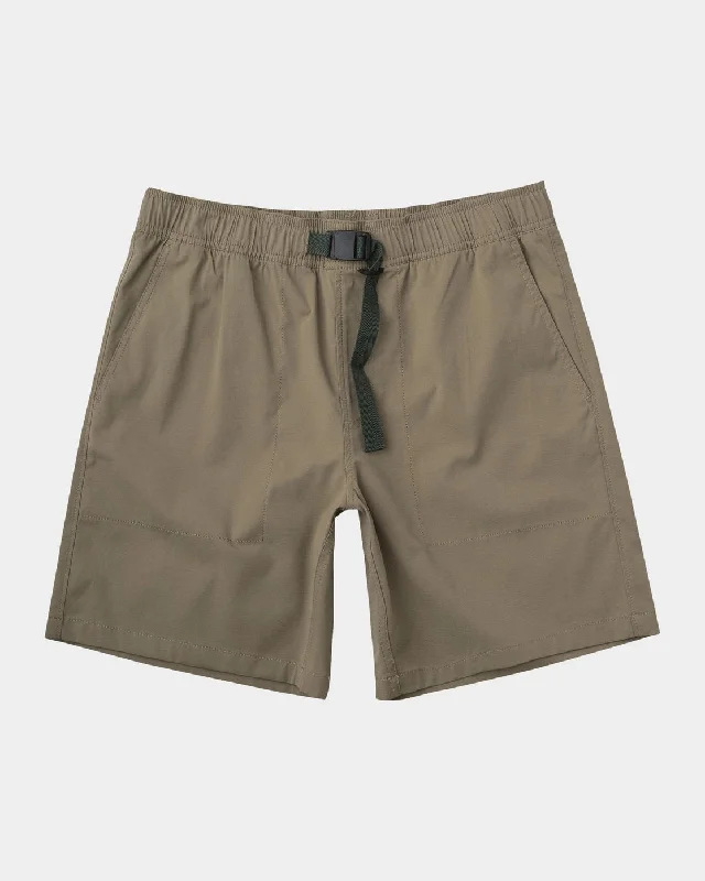 Comfortable Workout Shorts for Women-Civic 18" Hybrid Shorts - Dark Sand