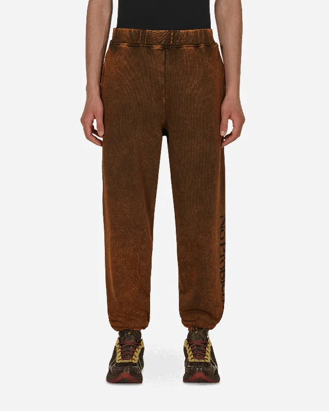 Custom Pants for Emergency Workers-Acid No Problemo Sweatpants Brown