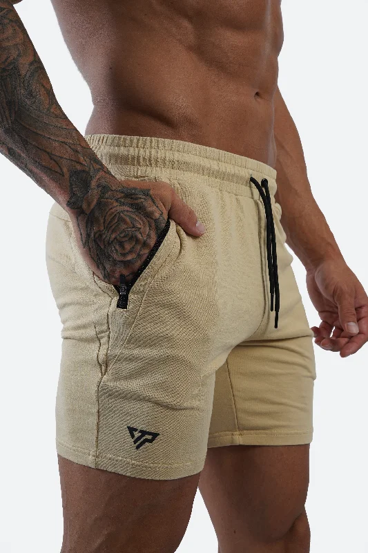 Trendy Shorts for Summer-ESSENTIAL 2.0 SHORTS - SAND