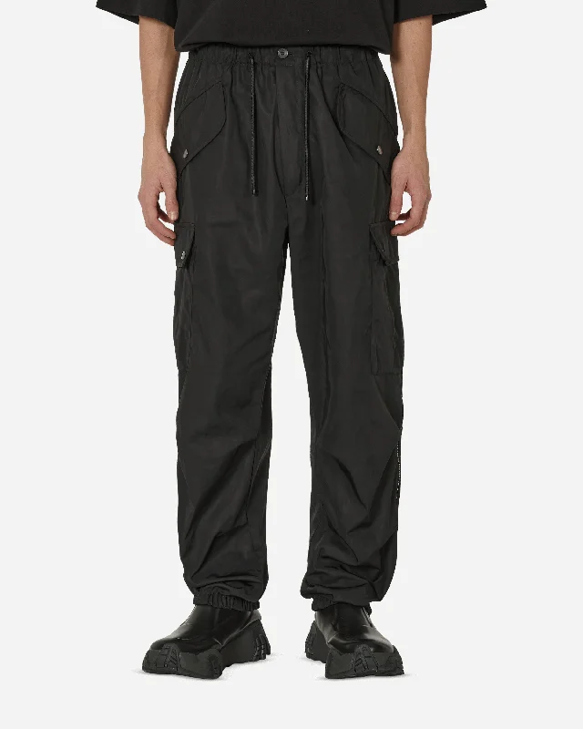 Custom Pants for Streetwear-Loose Cargo Pants Black