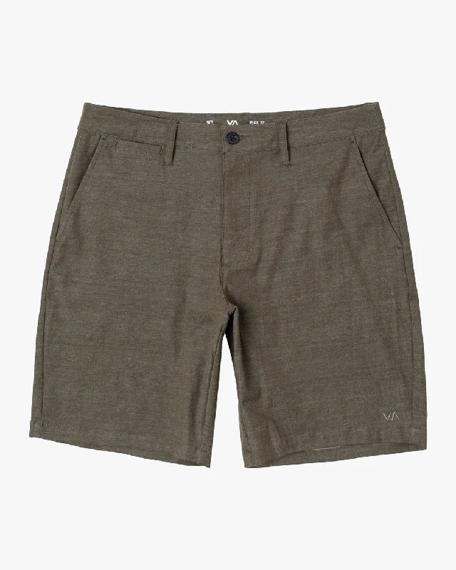 Denim Shorts for Men-Boys Back In 19" Hybrid Shorts - Olive