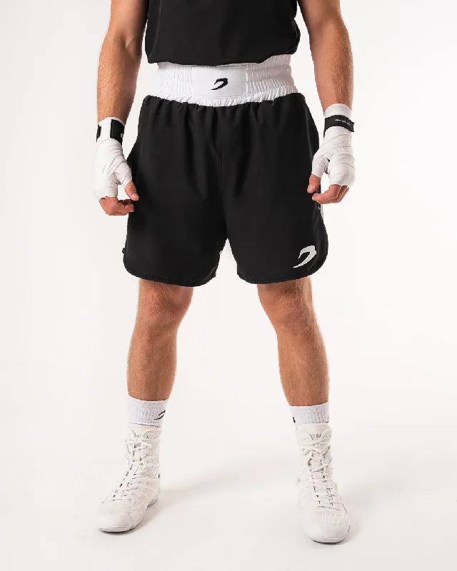 Custom Shorts for Men-Stevenson Shorts 2.0 - Black/White