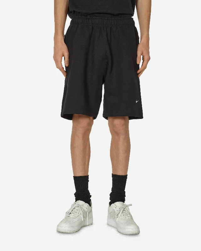 Comfortable Shorts for Casual Wear-Solo Swoosh Fleece Shorts Black