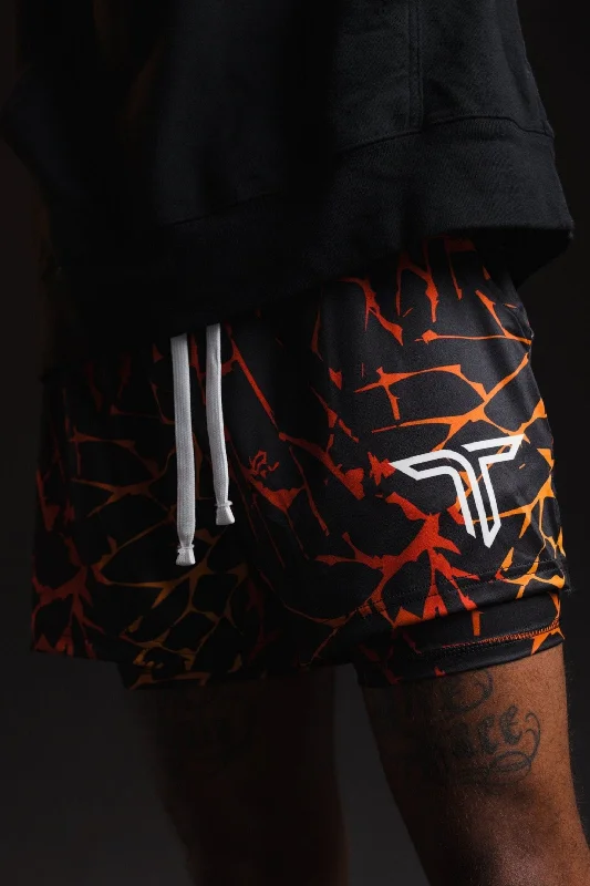 Shorts for Outdoor Adventures-Magma Gym Shorts (5” & 7" Inseam) - Lava