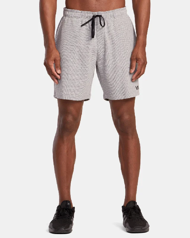 Cargo Shorts for Casual Wear-C-Able Waffle Knit Shorts - Heather Grey