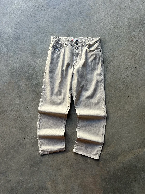 Custom Pants for Trail Walking-BEIGE TWILLIN' & DEALIN' PANTS