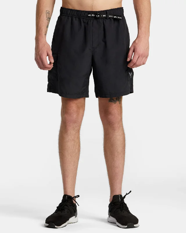 Sports Shorts for Outdoor Activities-Outsider Packable Cargo Shorts Utility Shorts - Black