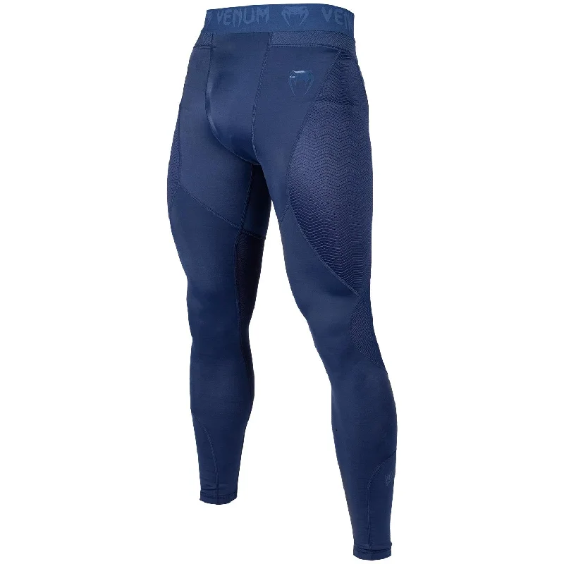 Custom Pants for Branding-Venum G-Fit Compression Tights - Navy