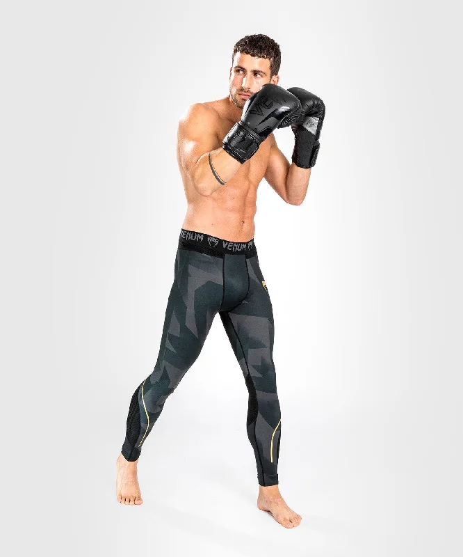 Custom Pants for Basketball-Venum Razor Spats - Black/Gold