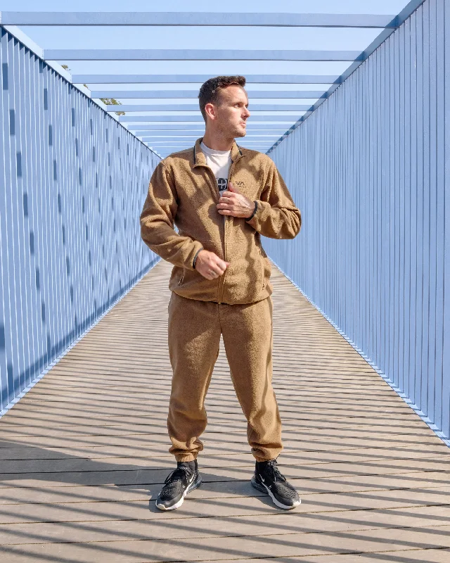 Custom Pants for Tactical Gear-Va Essential Micro Fleece Pant - Camel