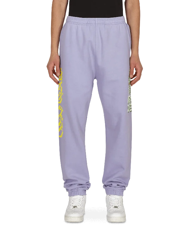 Custom Pants with Motivational Quotes-Stone Age Sweatpants Purple