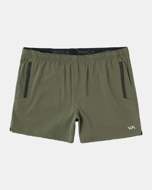 Shorts with Logo Branding for Teams-Yogger 15" Running Shorts - Olive