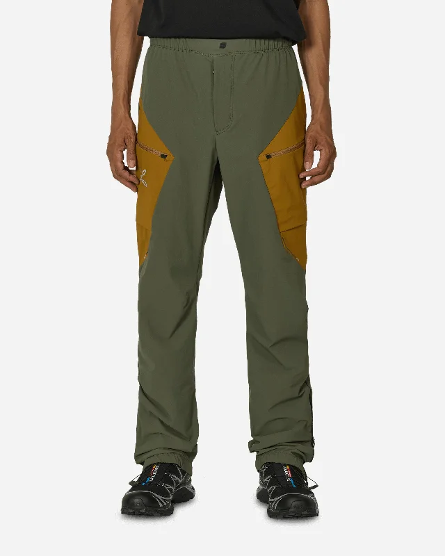 Custom Pants for Road Trips Comfort-Speed Style Pants Sage Green / Bronze Brown