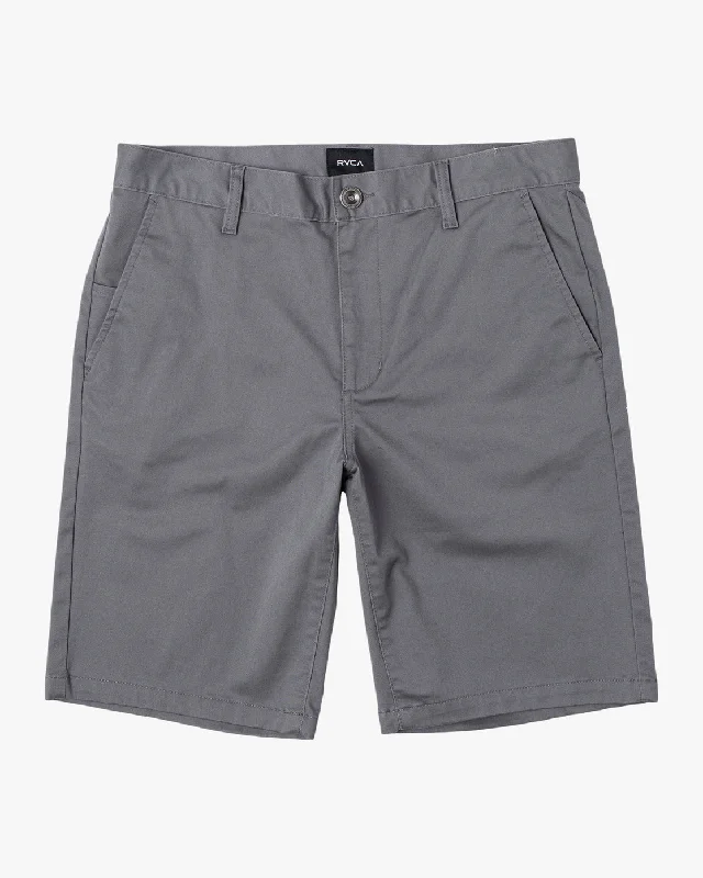 Custom Shorts for Activewear Brands-Week-End 20" Stretch Shorts - Smoke