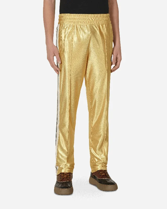 Custom Pants for Kayaking-8 Moncler Palm Angels Glossy Sweatpants Yellow