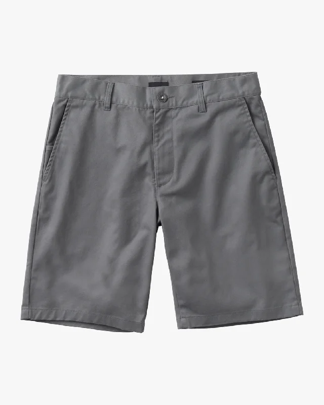 Shorts for Athletic Teams-Boys Weekday Stretch 18" Shorts - Smoke