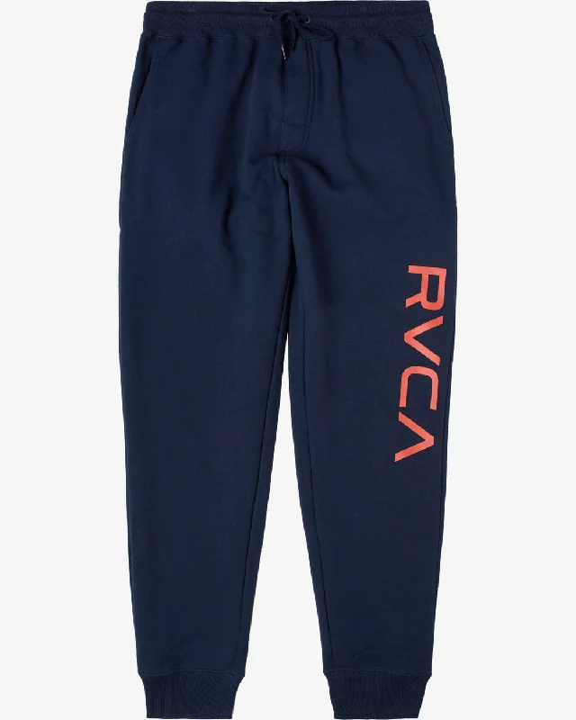 Custom Pants for Military-Big RVCA Sweatpants - Navy