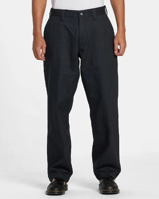 Custom Pants for Rain Protection-Americana Chinos - Black